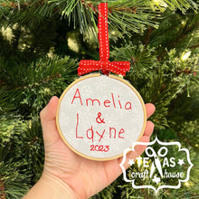 Load image into Gallery viewer, Handcrafted Child's Handwriting Keepsake Christmas Ornament