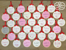 Load image into Gallery viewer, Handcrafted Child's Handwriting Keepsake Christmas Ornament