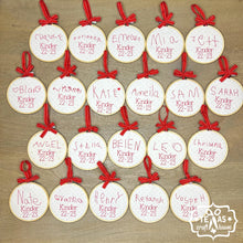 Load image into Gallery viewer, Handcrafted Child's Handwriting Keepsake Christmas Ornament
