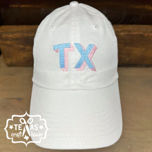 Load image into Gallery viewer, TX Two Tone Block Font Baseball Hat