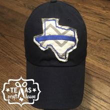 Load image into Gallery viewer, Back the Blue Texas Patch Baseball Hats
