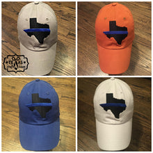 Load image into Gallery viewer, Back the Blue Texas Embroidered Baseball Hats