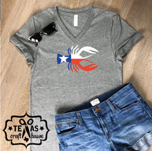Load image into Gallery viewer, Texas Flag Crawdad Crawfish Boil T-shirt