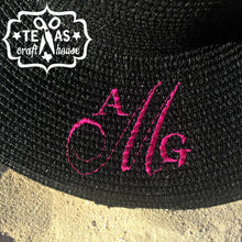 Load image into Gallery viewer, Custom Monogram Last Name Beach Sun Hats - Personalized Sun Hat - Monogrammed Sun Hat - Sun Hat
