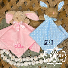 Load image into Gallery viewer, Monogrammed Plush Bunny Lovie Rattle