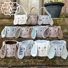Load image into Gallery viewer, Personalized Plush Easter Bunny Basket