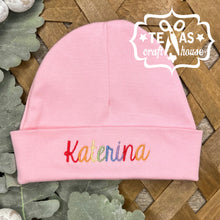 Load image into Gallery viewer, Newborn Rainbow Baby Hat