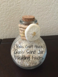 Glass Sand Jar Wedding Favors