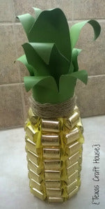 Champagne Bottle turned Pineapple