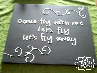 Puff Paint on Canvas
