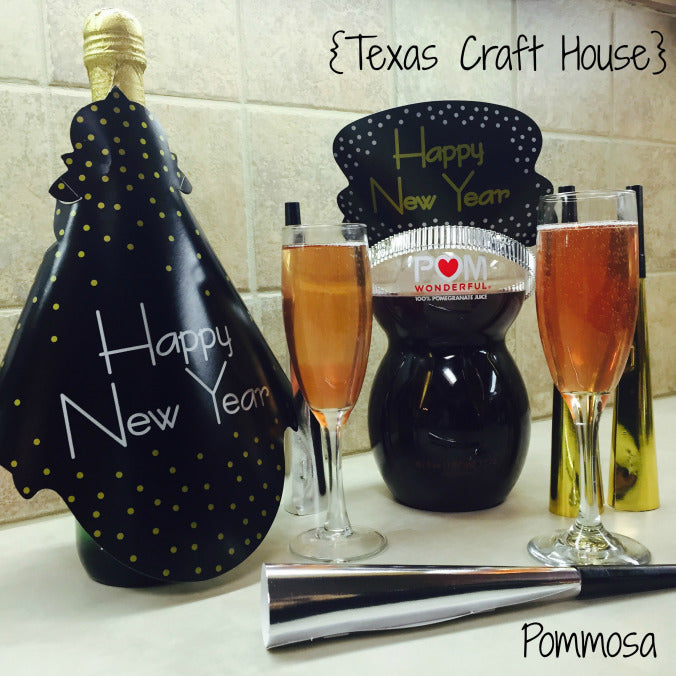 Pommosa made with Champagne and Pomegranate Juice