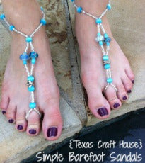 Simple DIY Barefoot Sandals