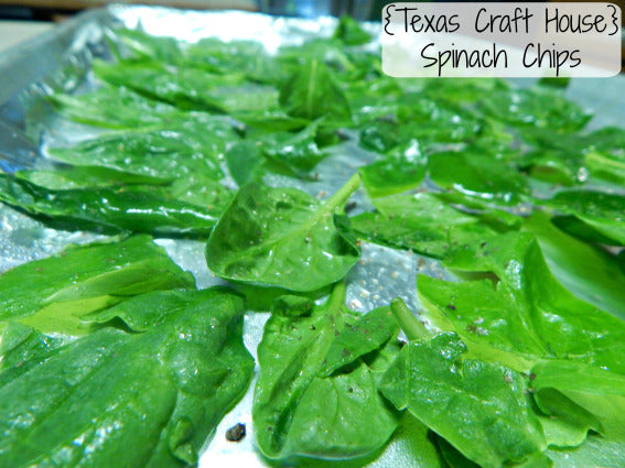 Oven Baked Spinach Chips