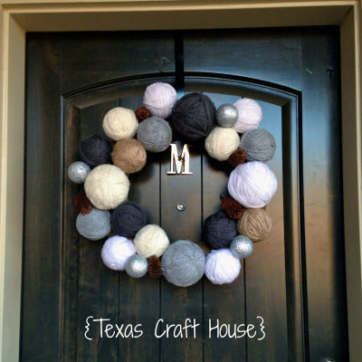 Make Your Own Winter Yarn Wreath