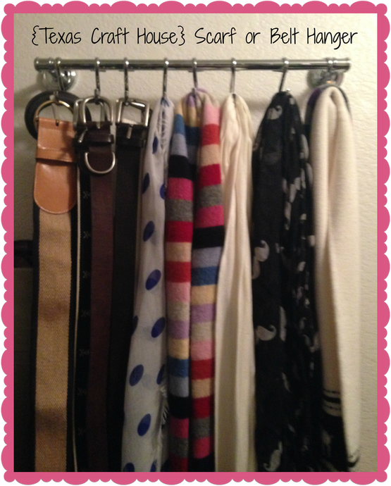 Simple Scarf or Belt Hanger