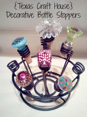 Drawer Pulls as Decorative Bottle Stoppers