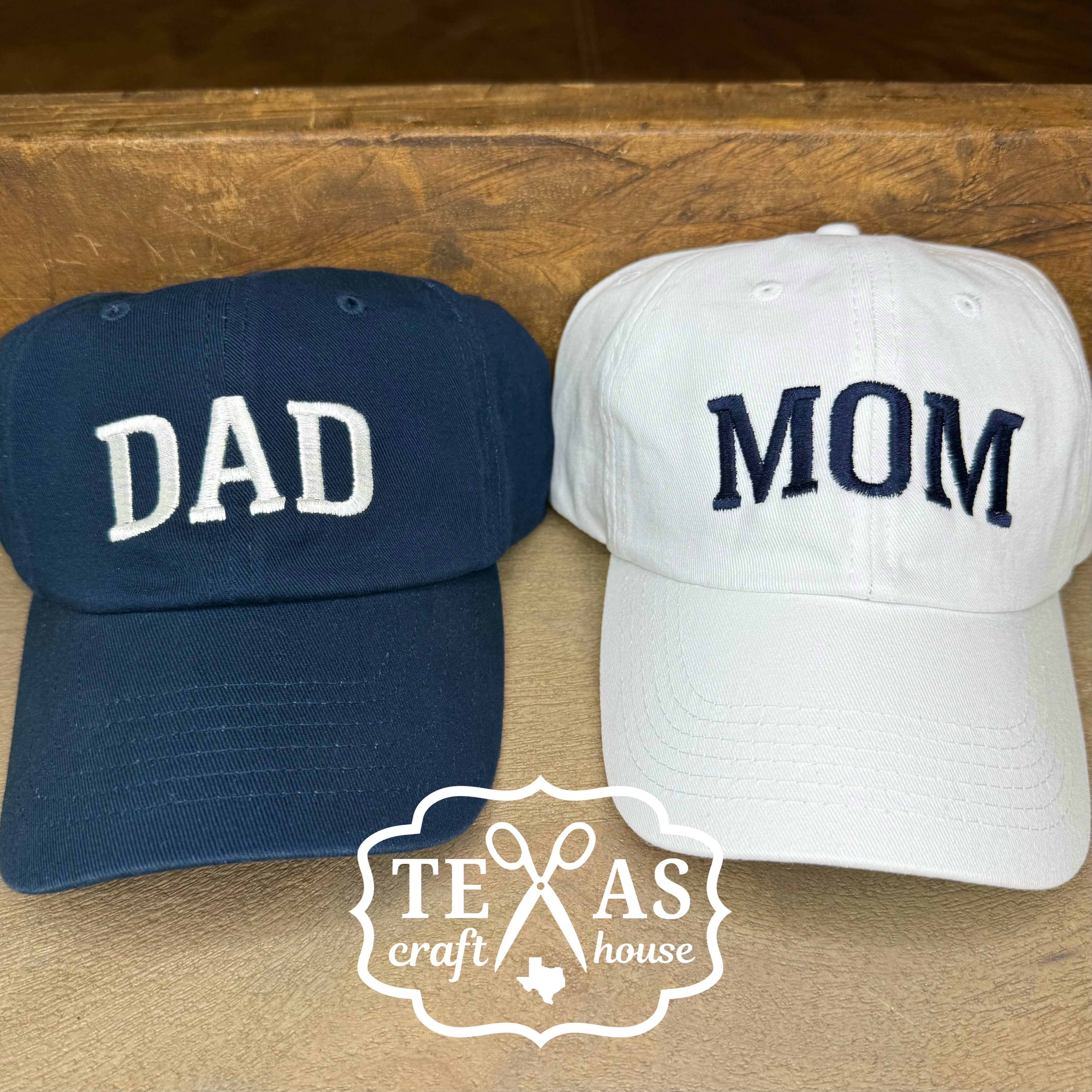 Hepandy Mr & Mrs Baseball Hats Set - Washed Navy & Pink Embroidered Dad Hats For Couples - View #8