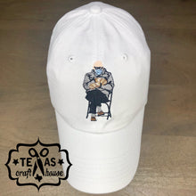 Load image into Gallery viewer, Bernie in Mittens Monogram Baseball Hat

