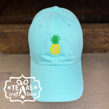Load image into Gallery viewer, Mini Pineapple By the Seashore Baseball Hat

