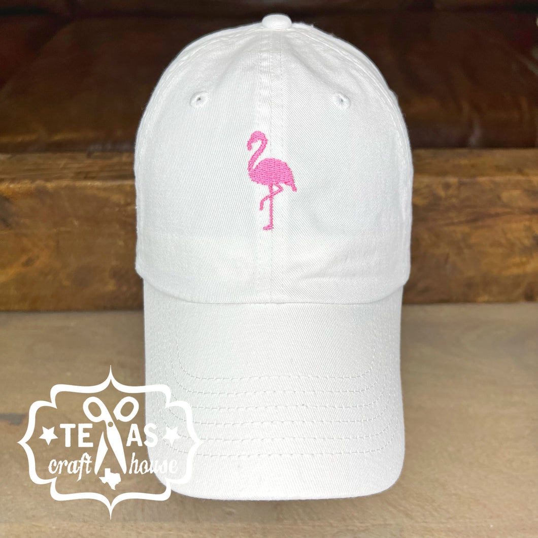 Mini Flamingo By the Seashore Baseball Hat