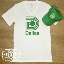 Load image into Gallery viewer, St Patrick&#39;s Day City of Dallas Logo T-shirt
