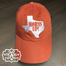 Load image into Gallery viewer, Horns Up Monogrammed Baseball Hat
