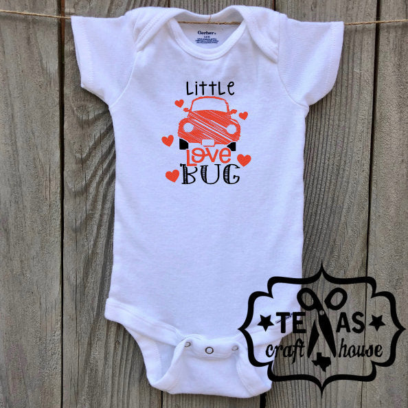 Little Love Bug Valentine's Day Bodysuit