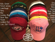 Load image into Gallery viewer, Horns Up Monogrammed Baseball Hat

