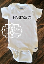 Load image into Gallery viewer, Personalized Bodysuit Custom Made with Last Name and Co
