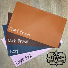 Load image into Gallery viewer, Monogrammed Newborn Baby Hat with Faux Leather Patch
