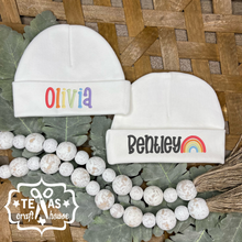 Load image into Gallery viewer, Newborn Rainbow Baby Hat
