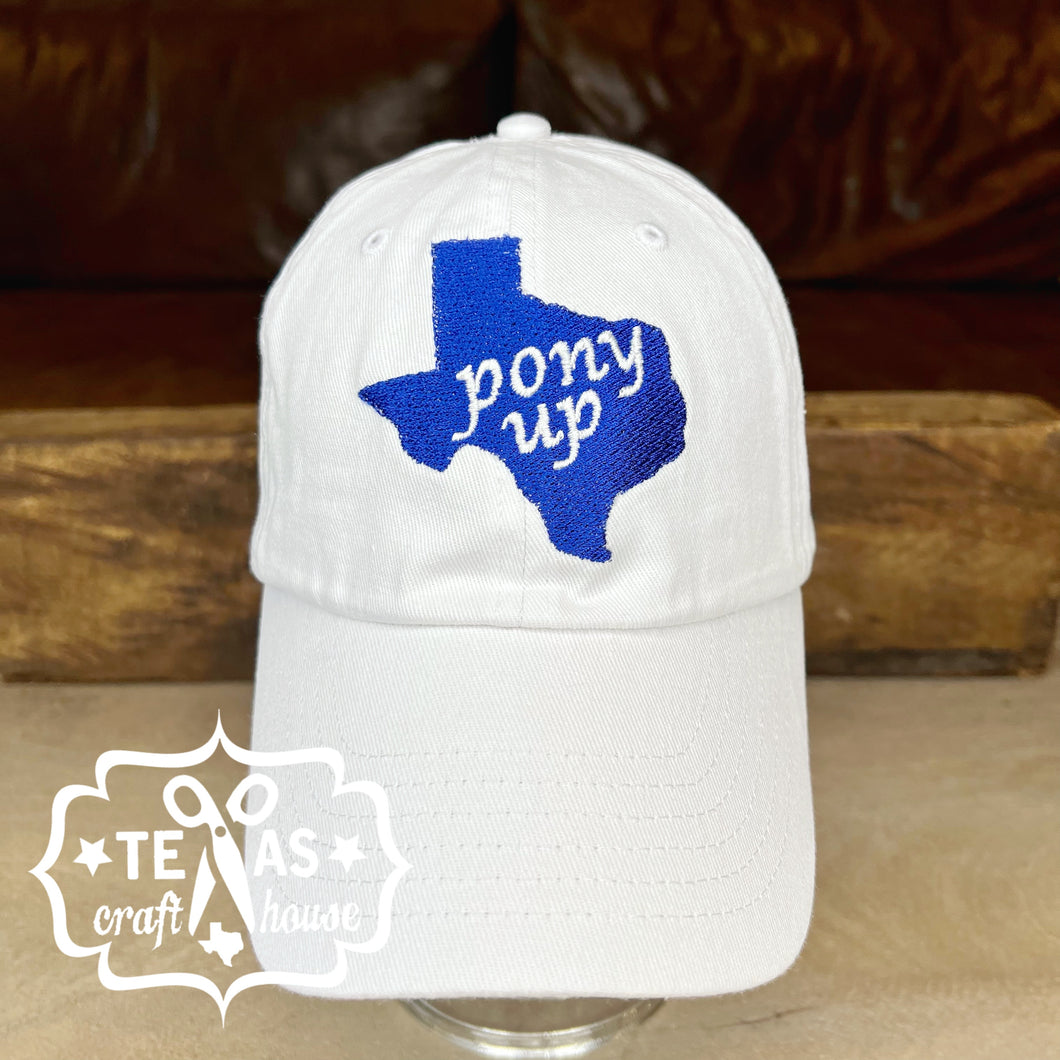 Pony Up Texas Monogram Baseball Hat