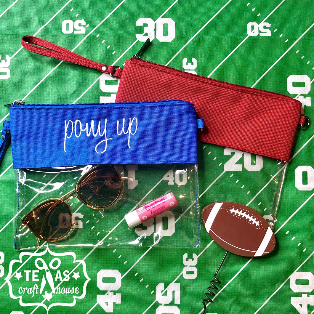 Custom Game Day Purse | Stadium Approved Clear Purse | Clear Game Day Purse
