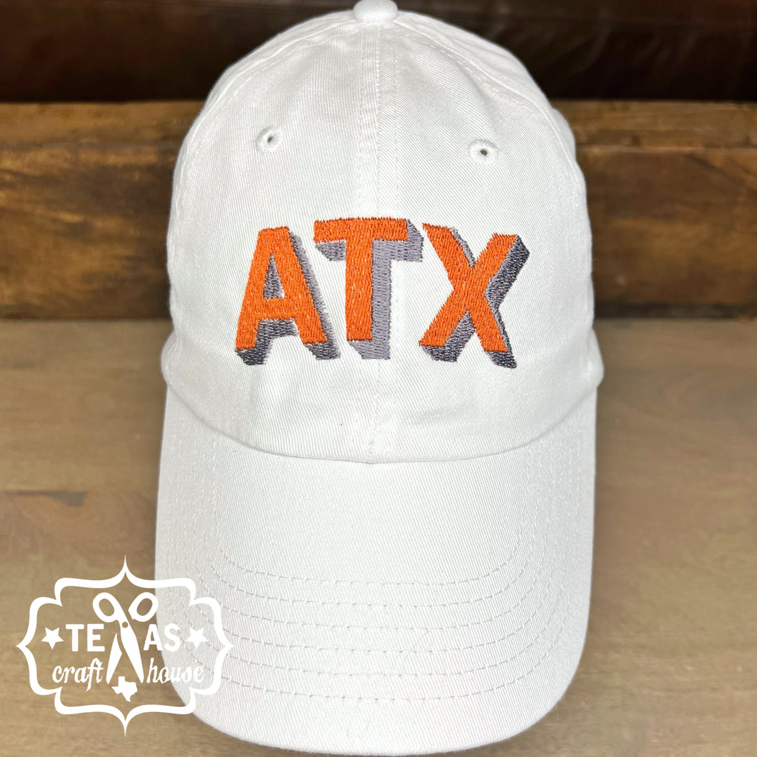 ATX Two Tone Block Font Baseball Hat