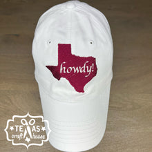 Load image into Gallery viewer, Howdy Texas Monogram Baseball Hat
