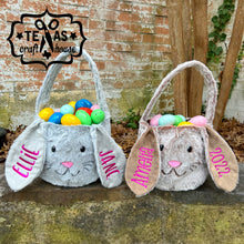 Load image into Gallery viewer, Personalized Plush Easter Bunny Basket
